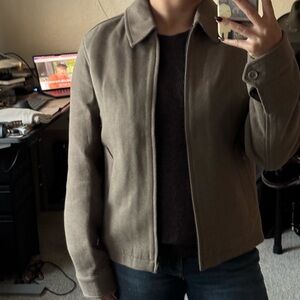Fitted Grey/Brown Jacket